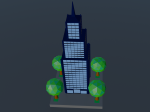 Low Poly skyscraper 3D 模型