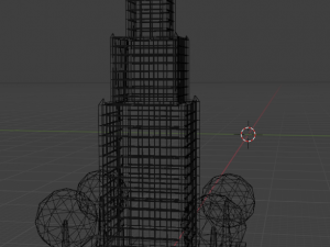 Low Poly skyscraper 3D 模型