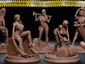 Kickstarter Campaign - Sculpted Sisters Construction Edition 3D Print Model