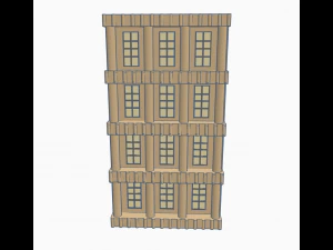 Casa colonnata romana Modello 3D