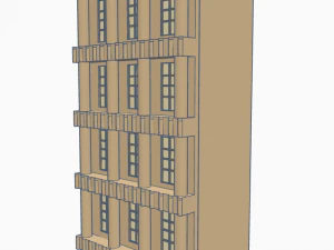 Roman colonnaded house 3D Model
