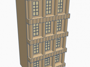 Roman colonnaded house 3D Модель