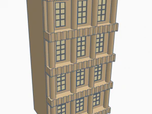 Roman colonnaded house 3D Model