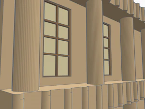 Roman colonnaded house 3D Model