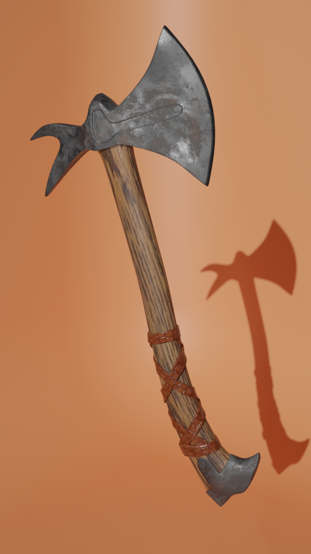 VikingsAxe 3D Model .c4d .max .obj .3ds .fbx .stl .blend