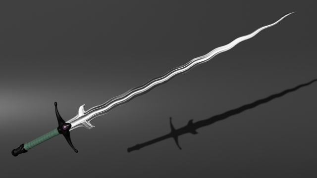 Flamberg Sword Modelo 3D .c4d .max .obj .3ds .fbx .stl .blend 