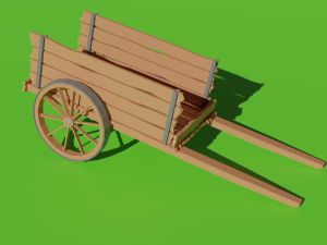 Wood Cart LP 3D-Modell