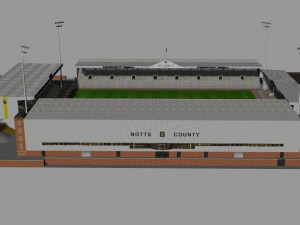 Meadow Lane Notts County FC 3Dモデル