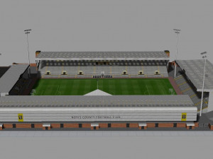 Meadow Lane Notts County FC 3D Model