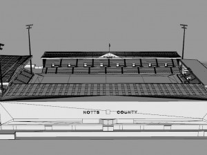Meadow Lane Notts County FC 3D Model