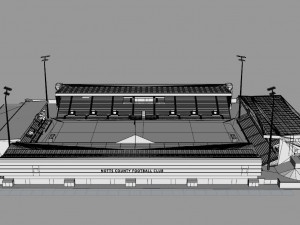 Meadow Lane Notts County FC 3D Model