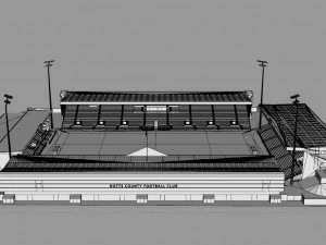 Meadow Lane Notts County FC 3D Model
