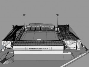 Meadow Lane Notts County FC 3D Model