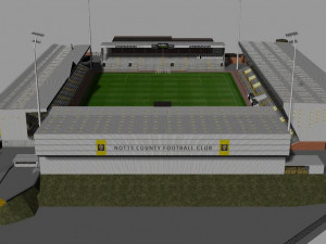 Meadow Lane Notts County FC 3D Model