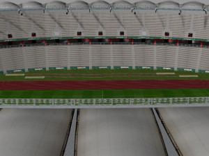 Japoma Stadium Cameroon CAF 2021 3D मॉडल