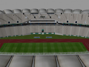 Japoma Stadium Cameroon CAF 2021 3D मॉडल