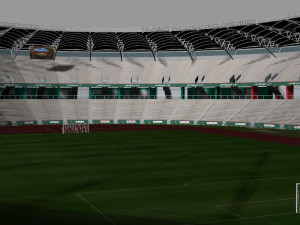Japoma Stadium Cameroon CAF 2021 3D मॉडल