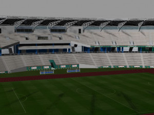 Japoma Stadium Cameroon CAF 2021 3D मॉडल