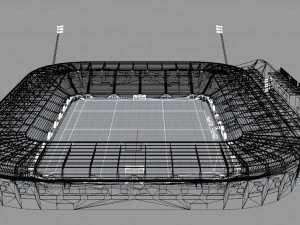 Cars Jeans Stadion Ado den Haag 3D Model