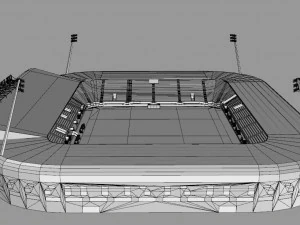 Cars Jeans Stadion Ado den Haag 3D Model