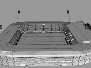 Cars Jeans Stadion Ado den Haag 3D Model