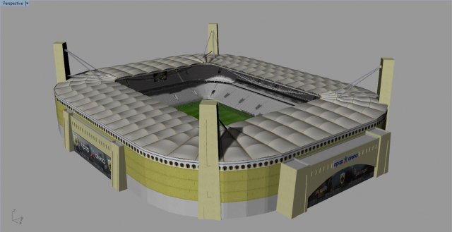 Agia Sophia Stadium AEK FC 3D Model .c4d .max .obj .3ds .fbx .stl .blend 