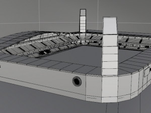 JYSK Park Stadium 3D 模型