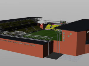 Boras Arena Stadium Elfsborg 3D Model