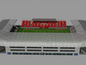 Stade Gaston G&eacute;rard Modèle 3D