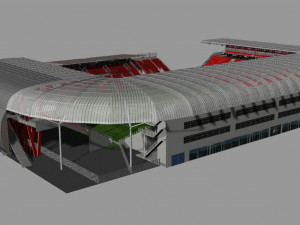 Stade Gaston Gerard 3D मॉडल