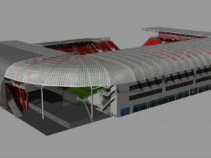 Stade Gaston Gerard 3D Model