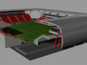 Stade Gaston Gerard 3D Model