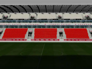 Stade Gaston Gerard 3D Model