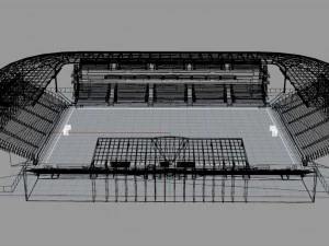 Stade Gaston Gerard 3D Model