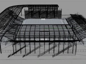 Stade Gaston Gerard 3D Model