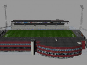 Alfheim Stadion Tromso IL 3D Модель