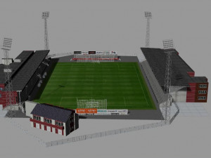 Alfheim Stadion Tromso IL 3D Model