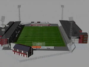 Alfheim Stadion Tromso IL 3D Model
