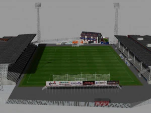 Alfheim Stadion Tromso IL 3D Model