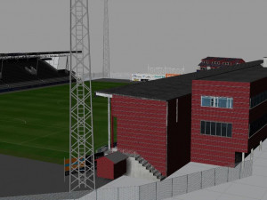 Alfheim Stadion Tromso IL 3D Model