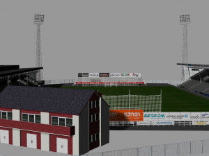 Alfheim Stadion Tromso IL 3D Model