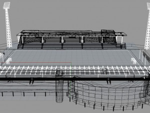 Alfheim Stadion Tromso IL 3D Model