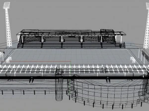 Alfheim Stadion Tromso IL 3D Model