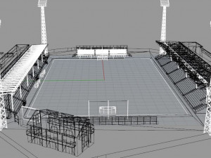 Alfheim Stadion Tromso IL 3D Model