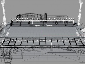 Alfheim Stadion Tromso IL 3D Model