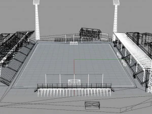 Alfheim Stadion Tromso IL 3D Model