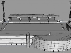 Alfheim Stadion Tromso IL 3D Model