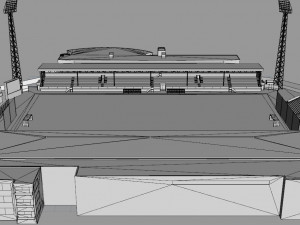Alfheim Stadion Tromso IL 3D Model