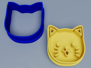 Cat Cookie Cutter 3D मॉडल