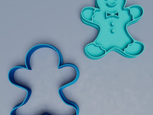 Gingerbread Man Cookie Cutter 3D मॉडल